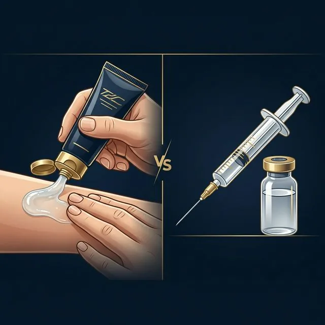 TRT Gel vs Injektion – Vergleich der Darreichungsformen